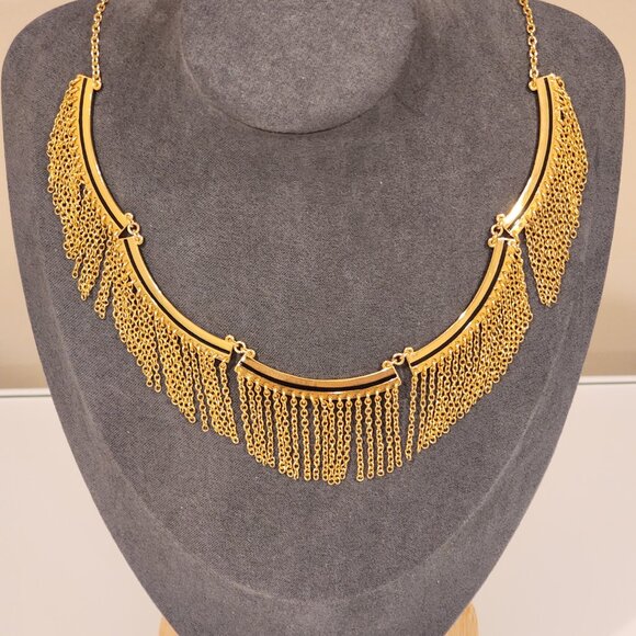 Excellent!! REBECCA MINKOFF| Gold-Toned|Feather-Light|Petite Fringe| Necklace - Picture 5 of 5